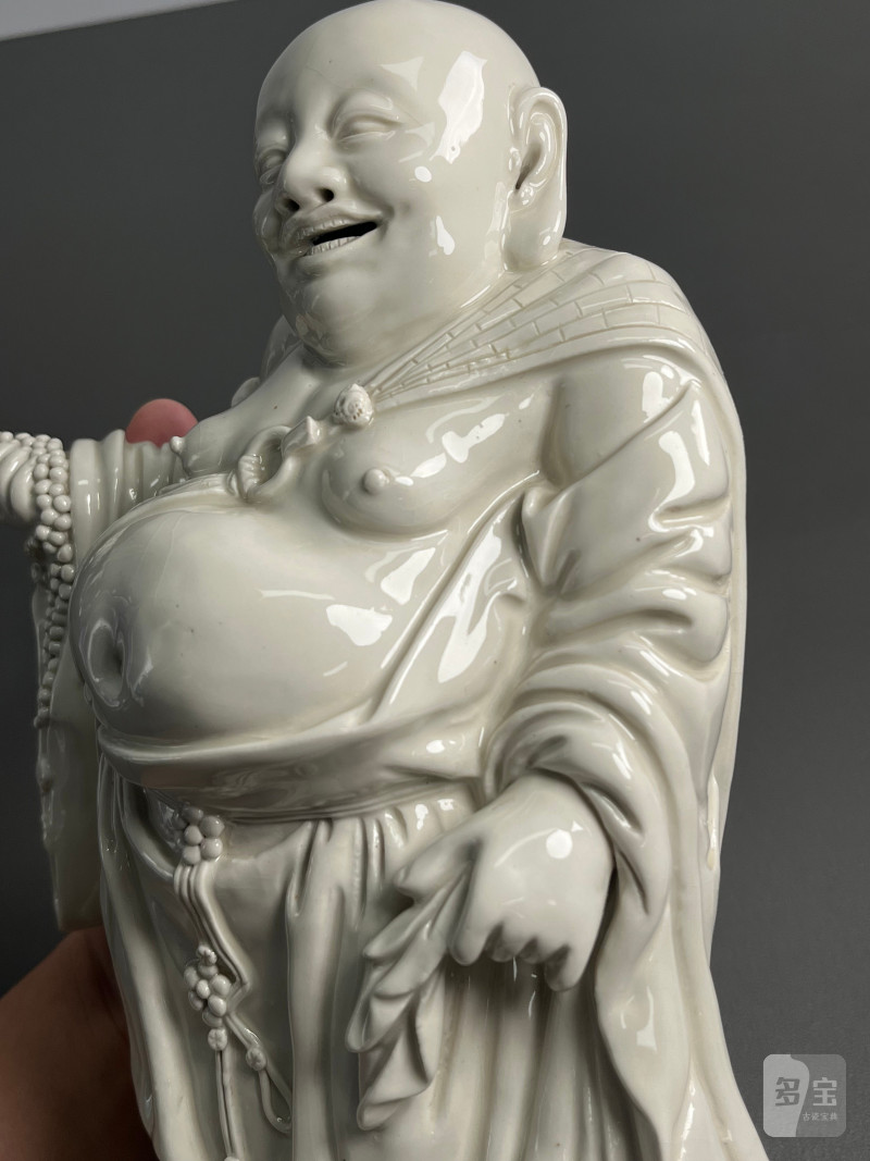 清早期  漳州窑弥勒佛立像 - 图13